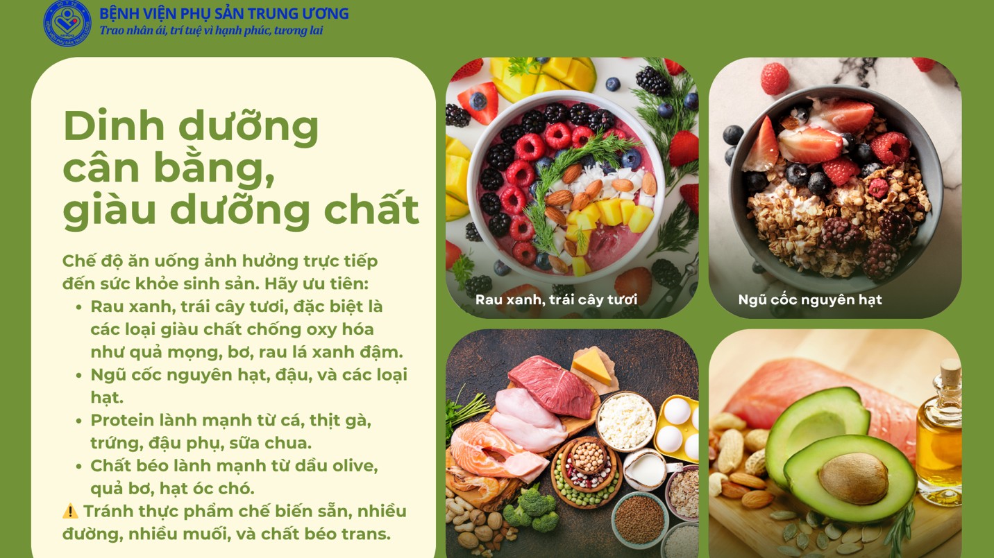 Lối sống lành mạnh dành cho hành trình IVF thành công