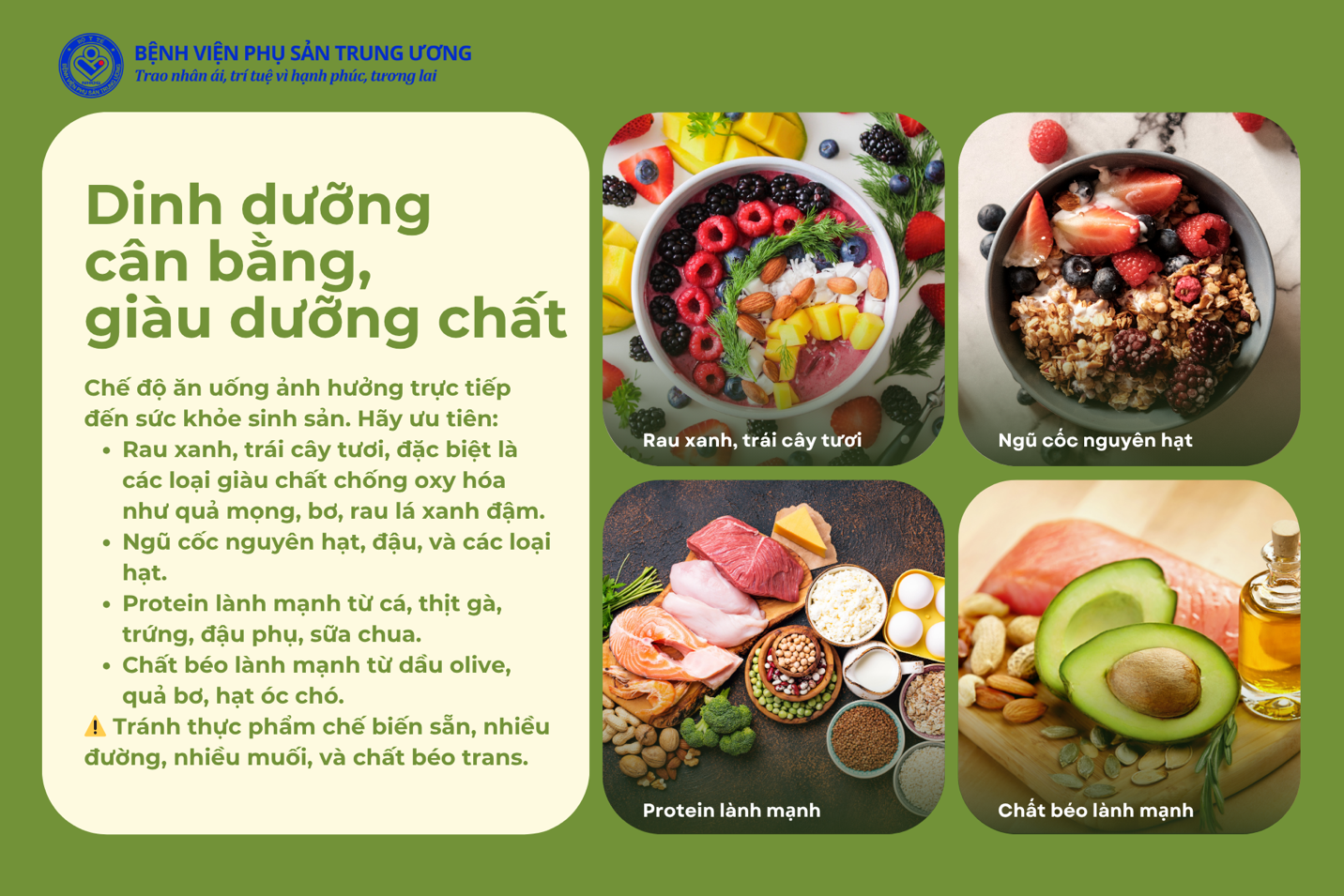 Lối sống lành mạnh dành cho hành trình IVF thành công